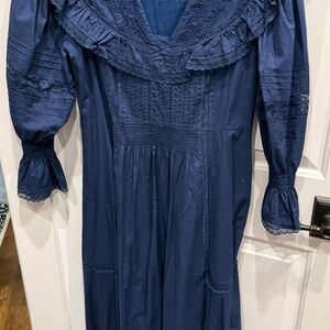 HUNTER BELL Selena Cotton Voile Ruffle Dress